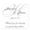 Monogram H Wedding Thank You Labels Stickers
