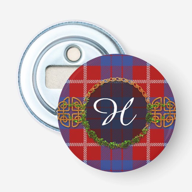 Monogram Hamilton Tartan Bottle Opener (Front)