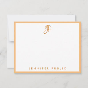 Monogram Handwriting Script Name Text Simple Card