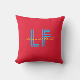 monogram happy & colourful outdoor cushion