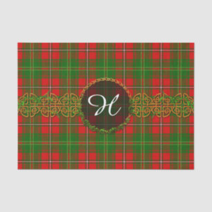 Monogram Hay Tartan Tissue Paper