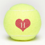 Monogram Heart Tennis Balls<br><div class="desc">Never wonder which ball is yours again with our Personalised Monogram Pink Heart Tennis Balls.  Perfect for anyone who loves tennis and hearts.  

Please message us at daymakerzazzle@gmail.com for custom requests.</div>