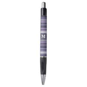 Monogram heather purple stripes