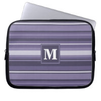 Monogram heather purple stripes