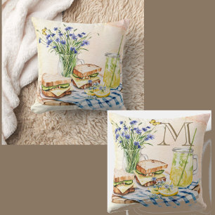 Monogram Herbs & Bread Kitchen Comforts Cushion