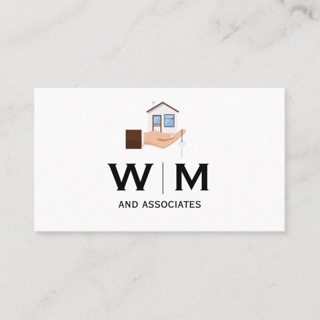 Monogram | Holding House Business Card (Front)