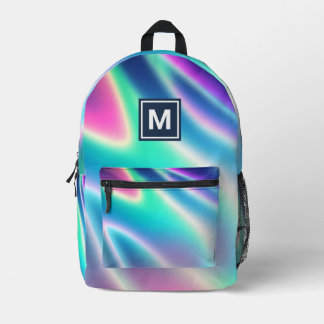 Monogram holographic iridescent backpack