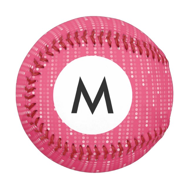 Monogram Honeysuckle background Baseball (Front Left)