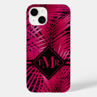 Monogram Hot Pink Palm