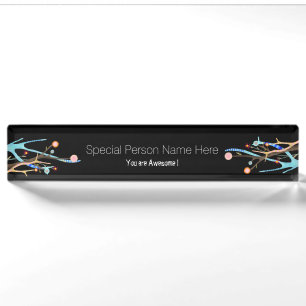 Monogram Humour Quote Funny Nameplate