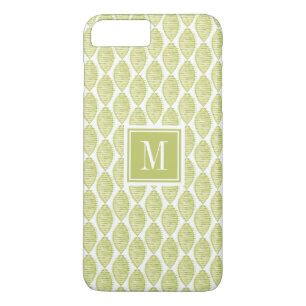 Monogram Hygge Flowers Pattern iPhone 8 Plus/7 Plus Case