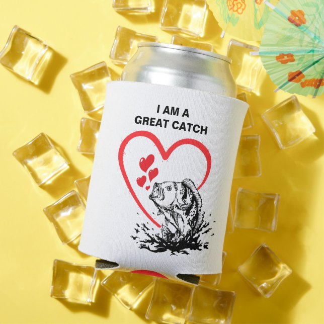 Monogram I AM A GREAT CATCH Love Fishing Can Cooler (In Situ Summer)