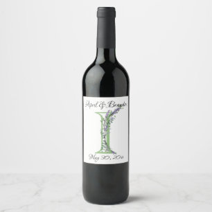 Monogram I Lavender Eucalyptus Wine Label