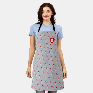 MONOGRAM I LOVE SOCA on GREY Apron