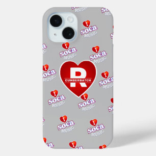 MONOGRAM I LOVE SOCA on GREY iPhone 15 Case