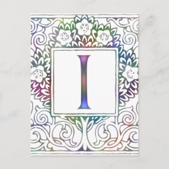 Monogram I Postcard (Front)