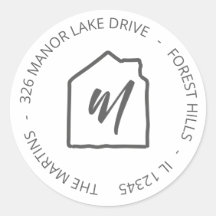 Monogram in Minimalistic House Address