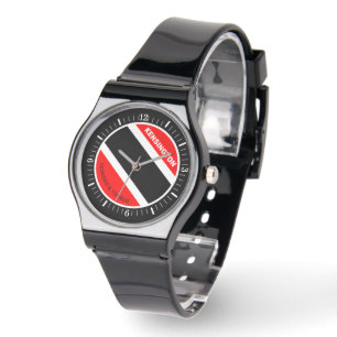 Monogram in White Text Trinidad and Tobago Watch