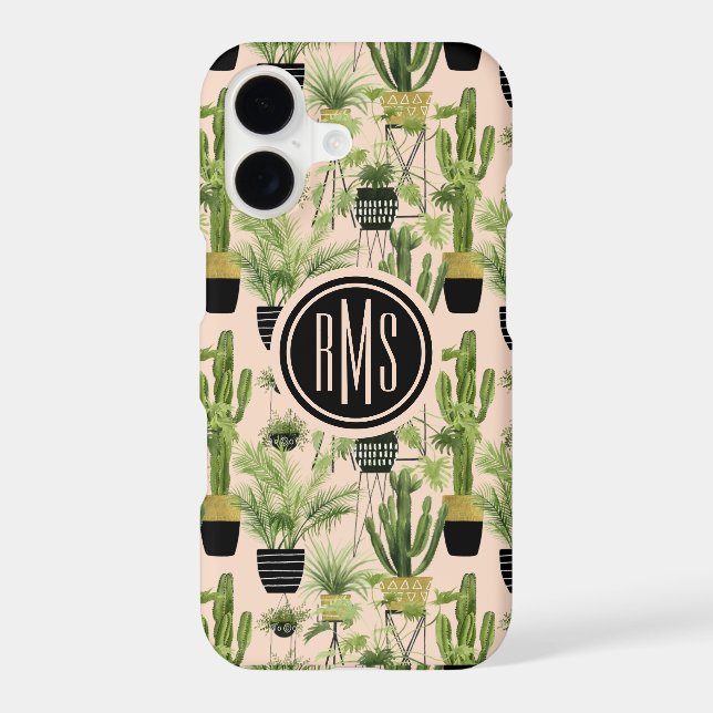 Monogram | Indoor Oasis | Plant Lineup Pattern (Back)