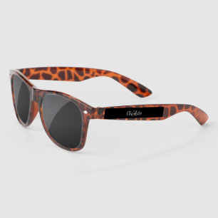 Monogram initails name minimalist sunglasses
