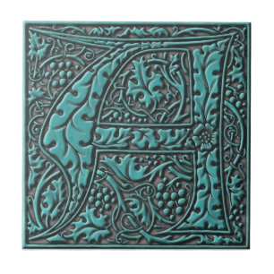 Monogram Initial A Ceramic Tile