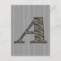 Monogram Initial A Hydrangea Flowers