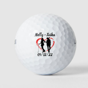 Monogram Initial and Name Personalised  Golf Balls