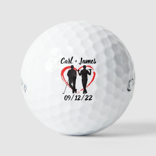Monogram Initial and Name Personalised  Golf Balls (Front)