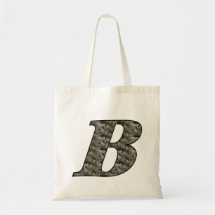 Monogram Initial B Hydrangea Flowers Tote Bag