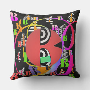 Monogram Initial B Multi Cushion