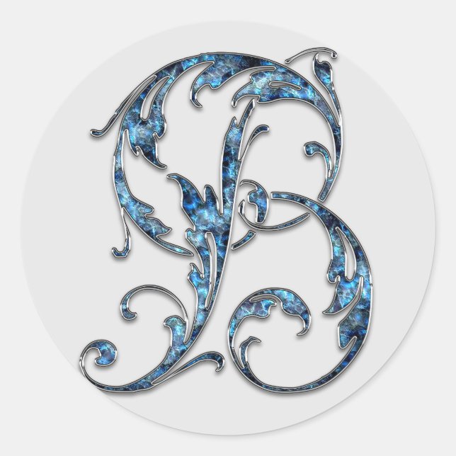 monogram initial B stickers (Front)