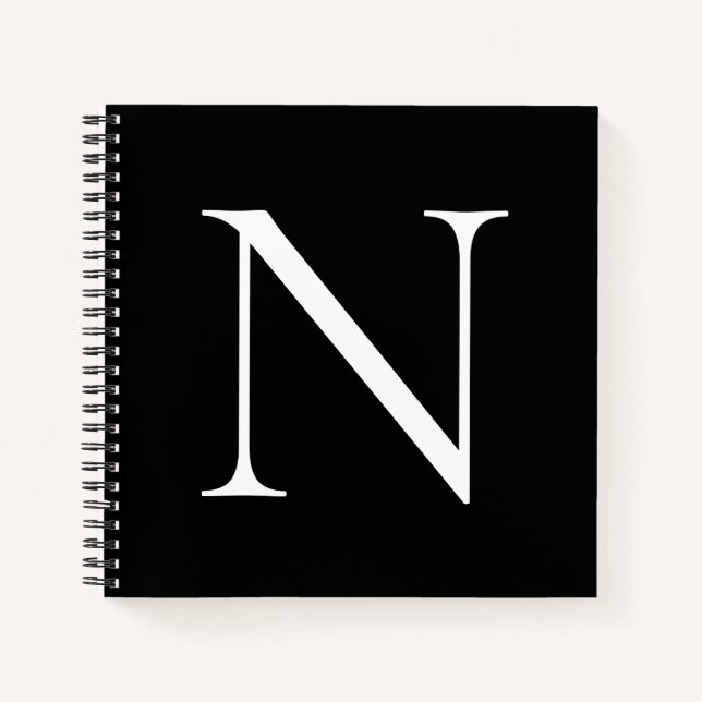 Monogram Initial Customised  Notebook (Front)