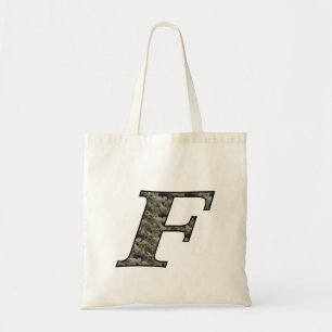 Monogram Initial F Hydrangea Flowers Tote Bag
