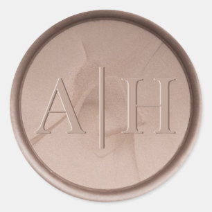 Monogram Initial Hazel Wax Seal Sticker