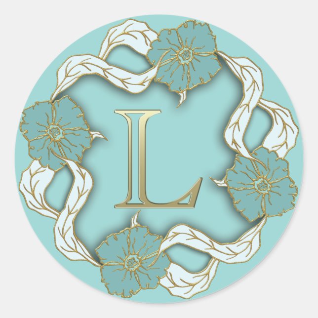 monogram initial L stickers (Front)