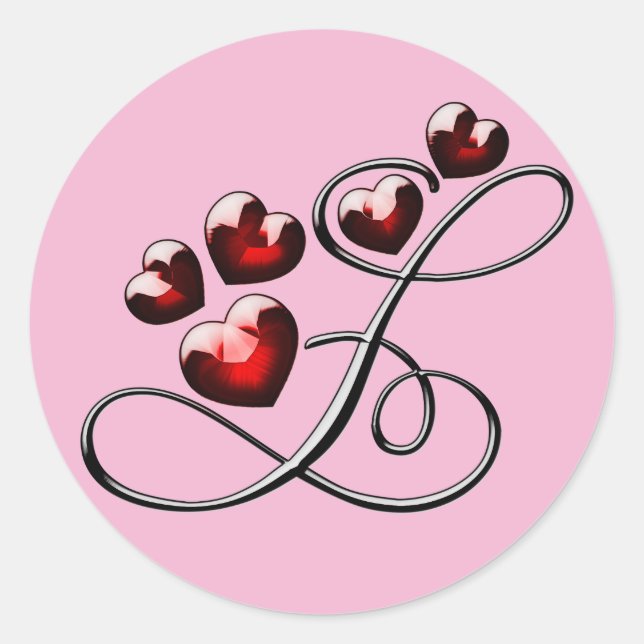 monogram initial L stickers (Front)