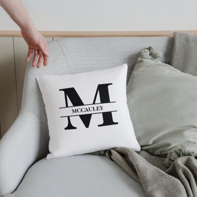 Monogram Initial Last Name Personalised Wedding Cushion (Creator Uploaded)