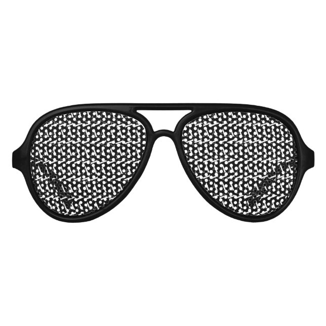 Monogram Initial Letter A Aviator Sunglasses (Front)