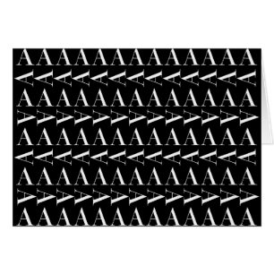 Monogram Initial Letter A, Choose Background Colou