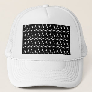 Monogram Initial Letter A Trucker Hat