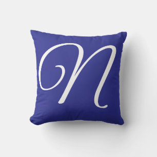Monogram Initial Letter and Name Personalised Cushion
