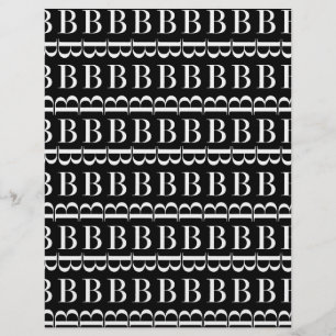 Monogram Initial Letter B