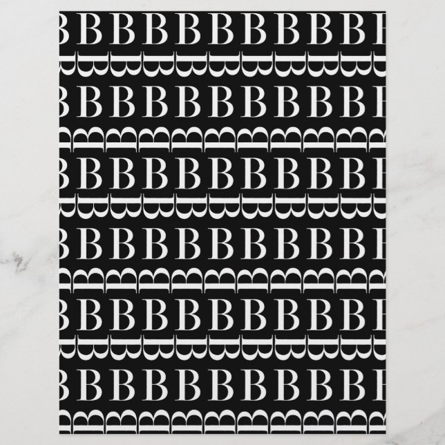 Monogram Initial Letter B (Front)