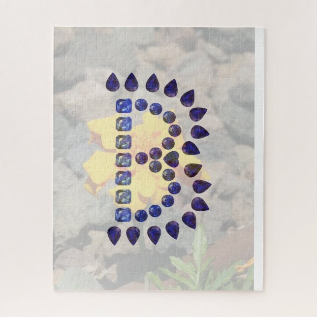 Monogram Initial Letter B Jigsaw Puzzle (Vertical)
