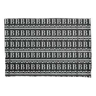 Monogram Initial Letter B Pillowcase