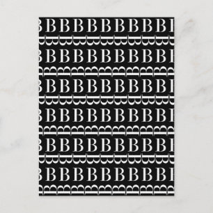 Monogram Initial Letter B Postcard