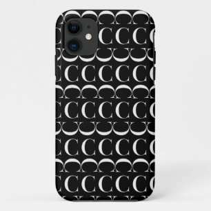 Monogram Initial Letter C iPhone 11 Case