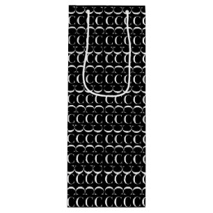 Monogram Initial Letter C Wine Gift Bag