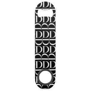 Monogram Initial Letter D