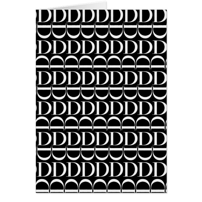 Monogram Initial Letter D (Front)